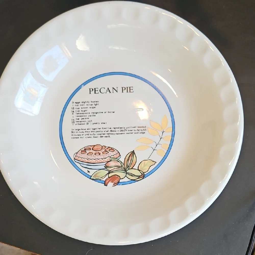 Pecan Pie Pie Plate 10